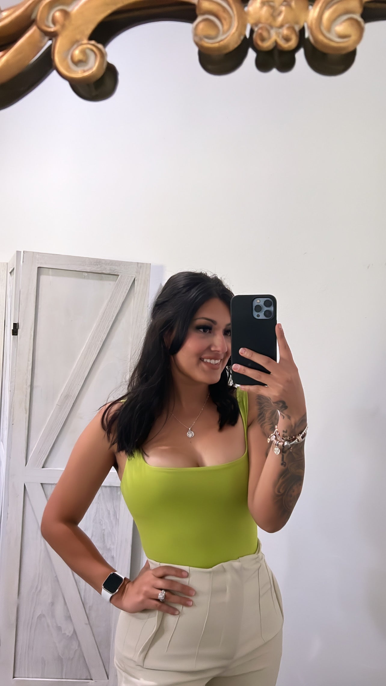 Lime Tank Bodysuit