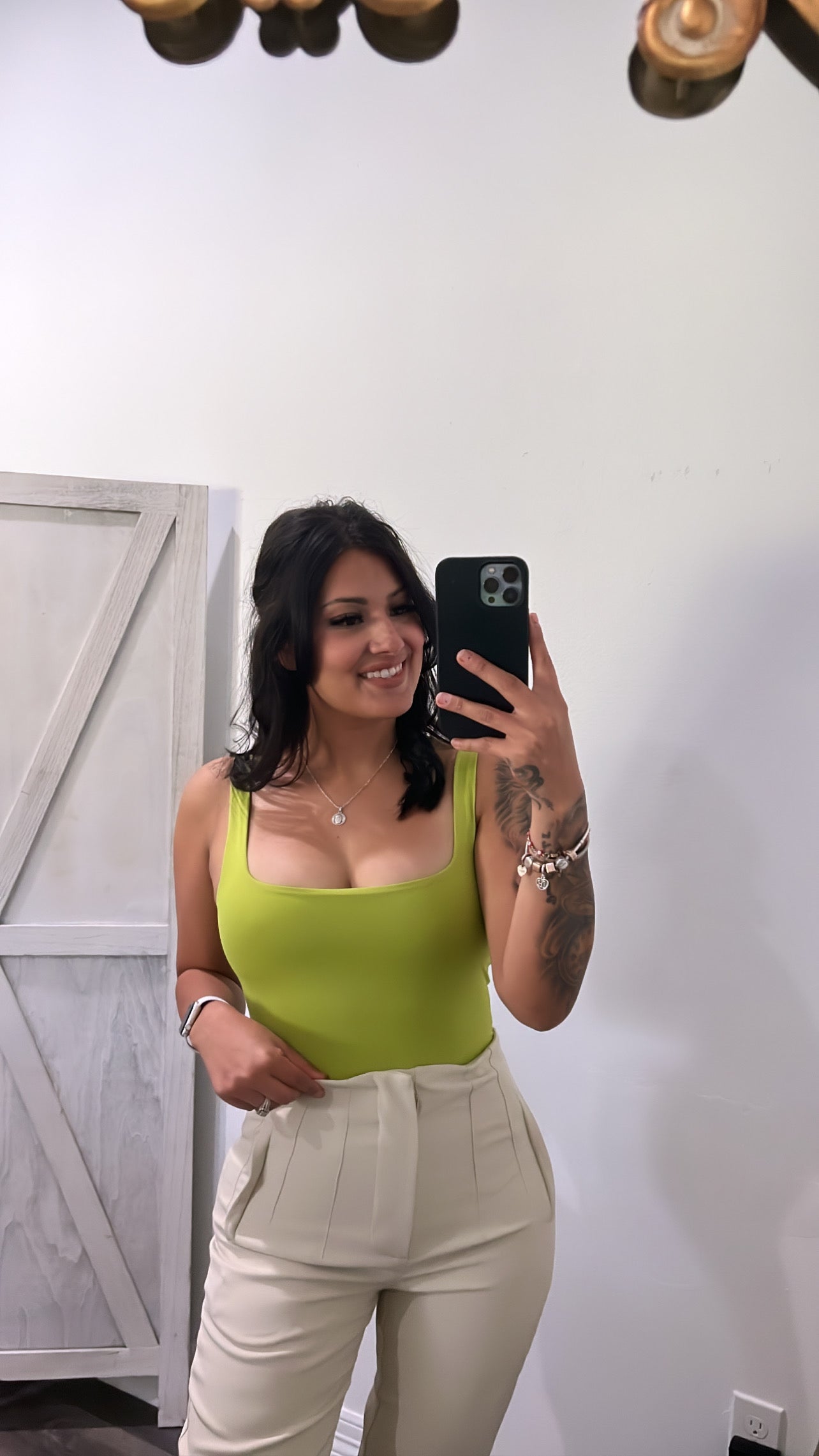 Lime Tank Bodysuit