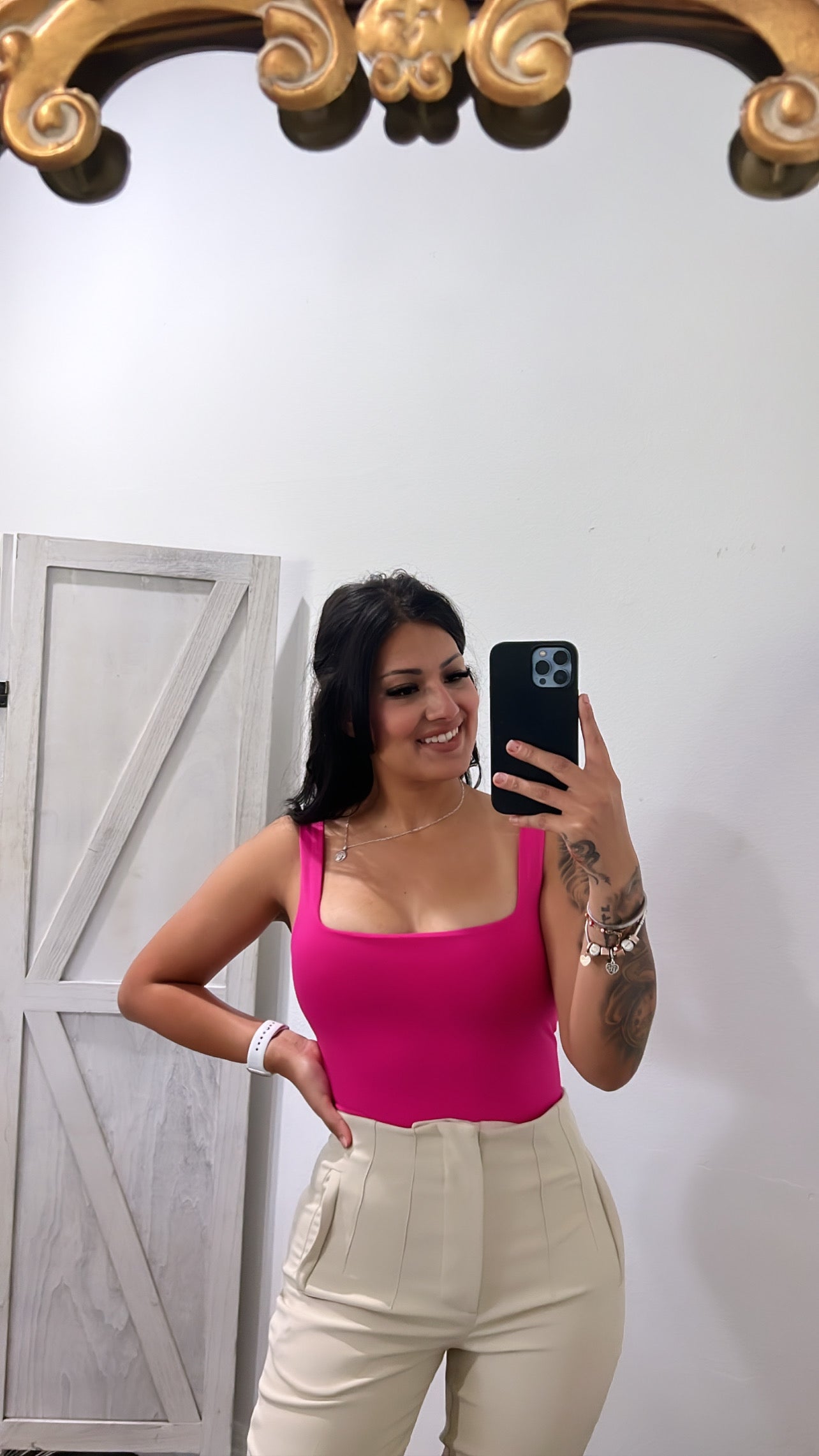 Pink Tank Bodysuit