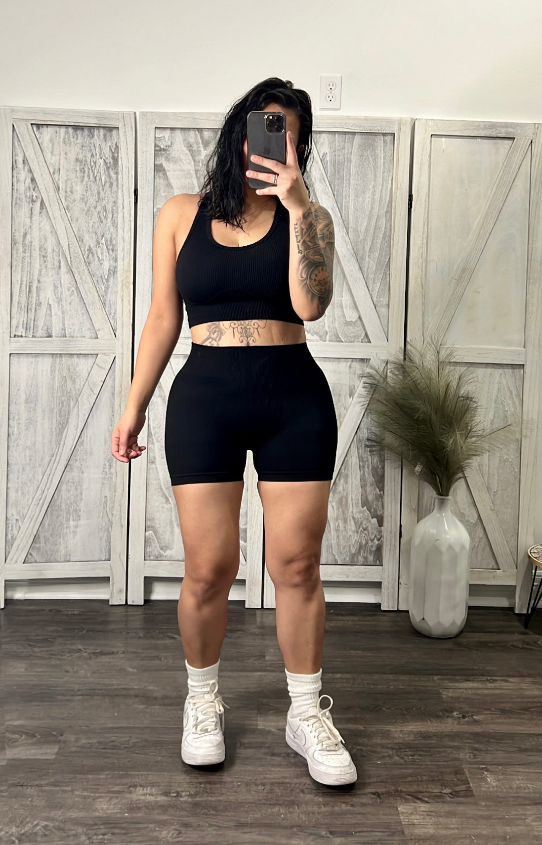 Rib Short Set